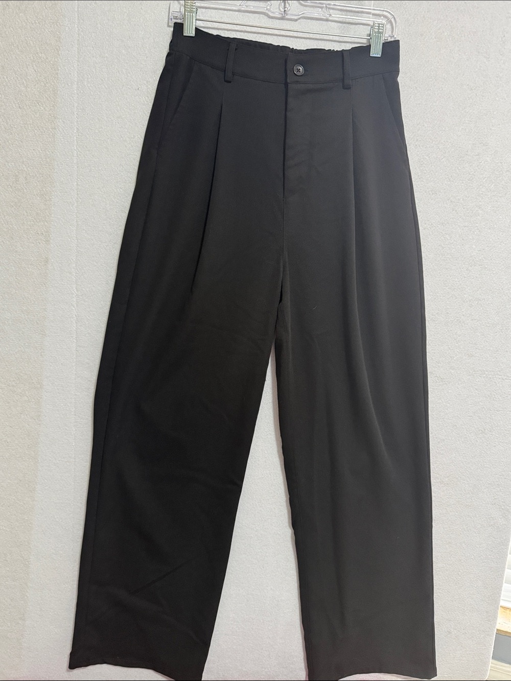 Indigo Rising Wide Leg Pleated Black Women's Trousers - Classic Tailored Fit